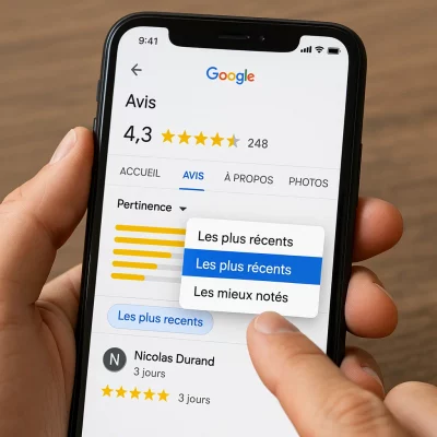 Contoh Profil Bisnis Google dengan ulasan positif